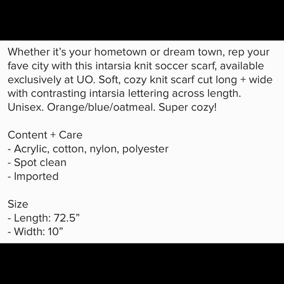 Urban Outfitters City Intarsia New York Scarf - Picture 6 of 6